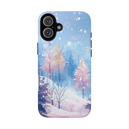 Frosted Winter Forest – Tough Glossy iPhone Case