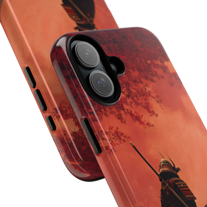 Blood Moon Warrior – Tough Glossy iPhone Case