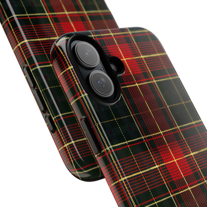 Classic Christmas Tartan – Tough Glossy iPhone Case