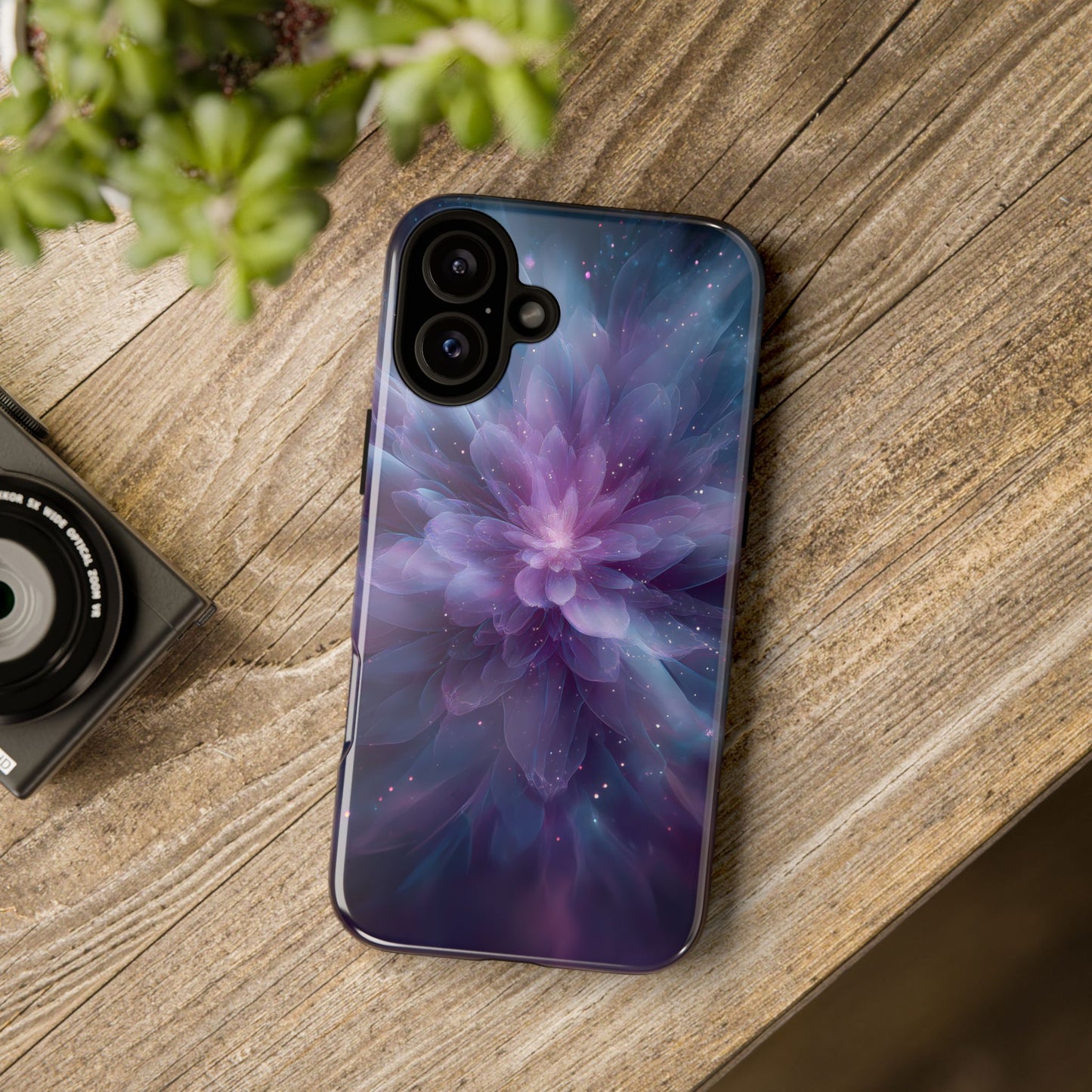 Celestial Bloom – Tough Glossy iPhone Case