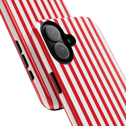 Candy Cane Stripes – Tough Glossy iPhone Case