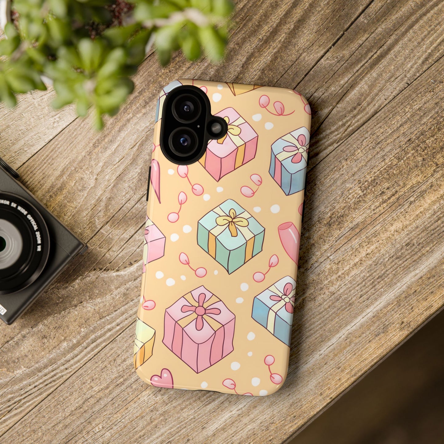Pastel Gift Delight – Tough Glossy iPhone Case