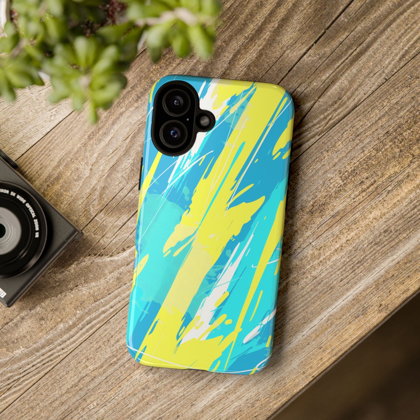 Neon Surge – Tough Glossy iPhone Case