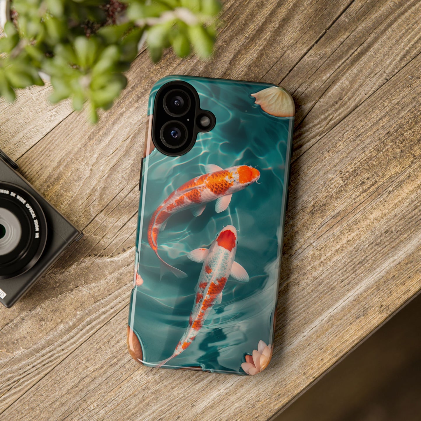 Tranquil Koi Pond – Tough Glossy iPhone Case