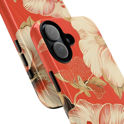 Golden Hibiscus – Tough Glossy iPhone Case