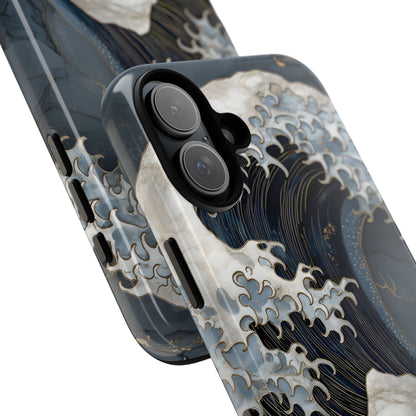 Golden Wave – Tough Glossy iPhone Case