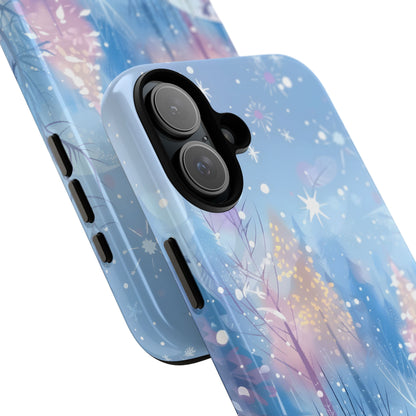 Frosted Winter Forest – Tough Glossy iPhone Case