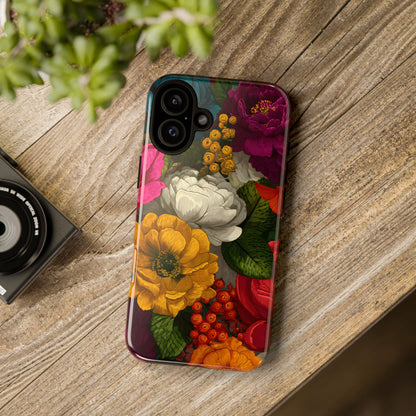 Midnight Bloom – Tough Glossy iPhone Case