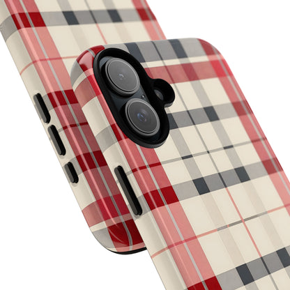 Winter Tartan Classic – Tough Glossy iPhone Case