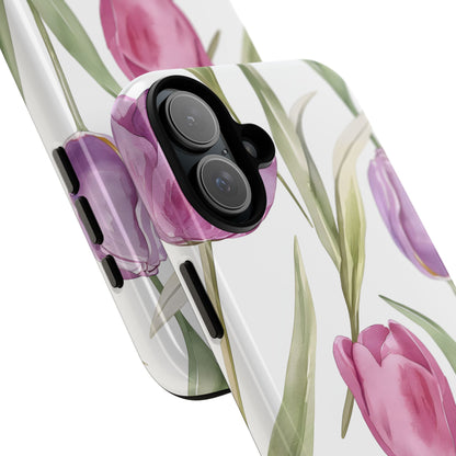 Tulip Serenade – Tough Glossy iPhone Case