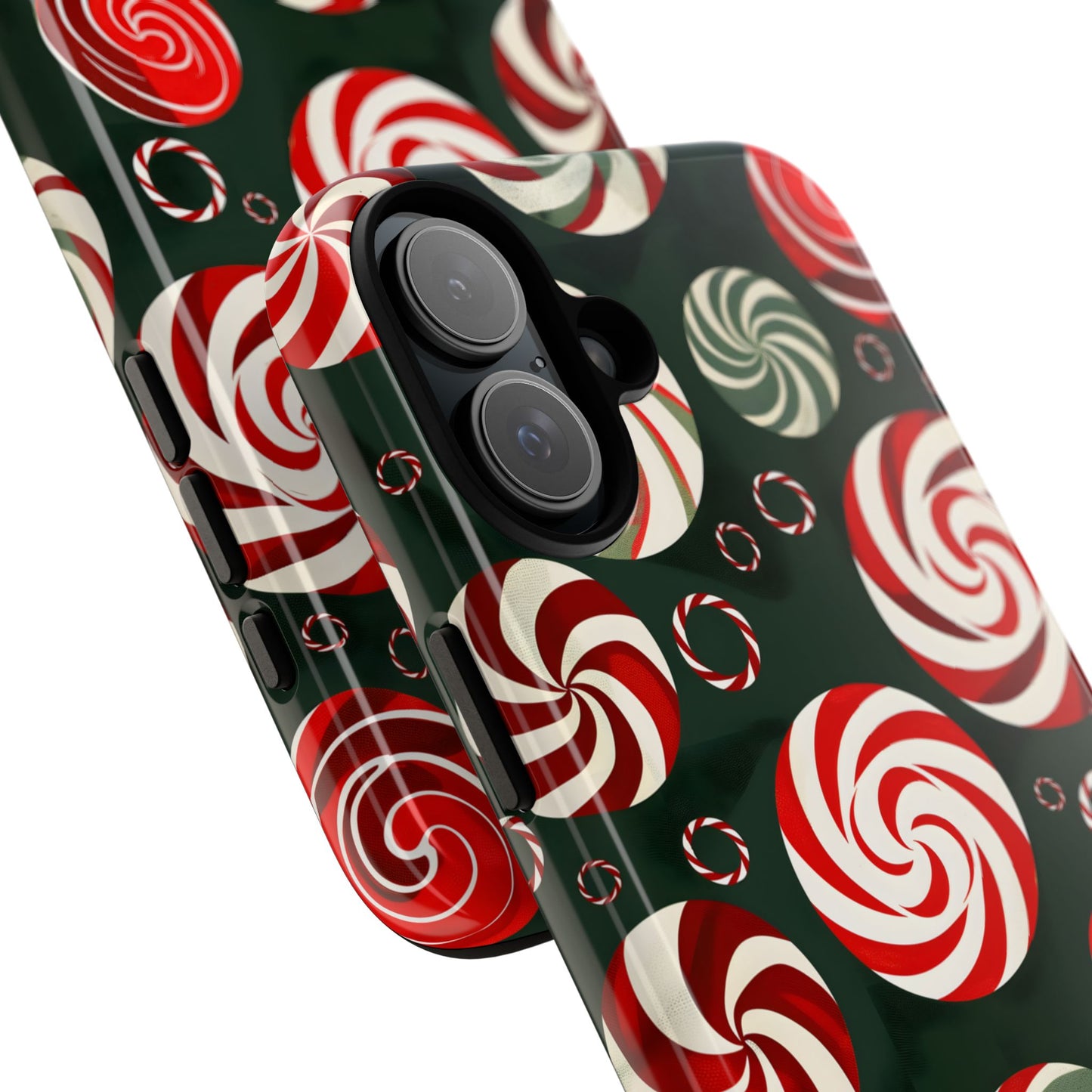 Peppermint Swirl Burst – Tough Glossy iPhone Case