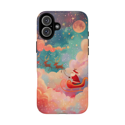 Starlit Santa Sky – Tough Glossy iPhone Case