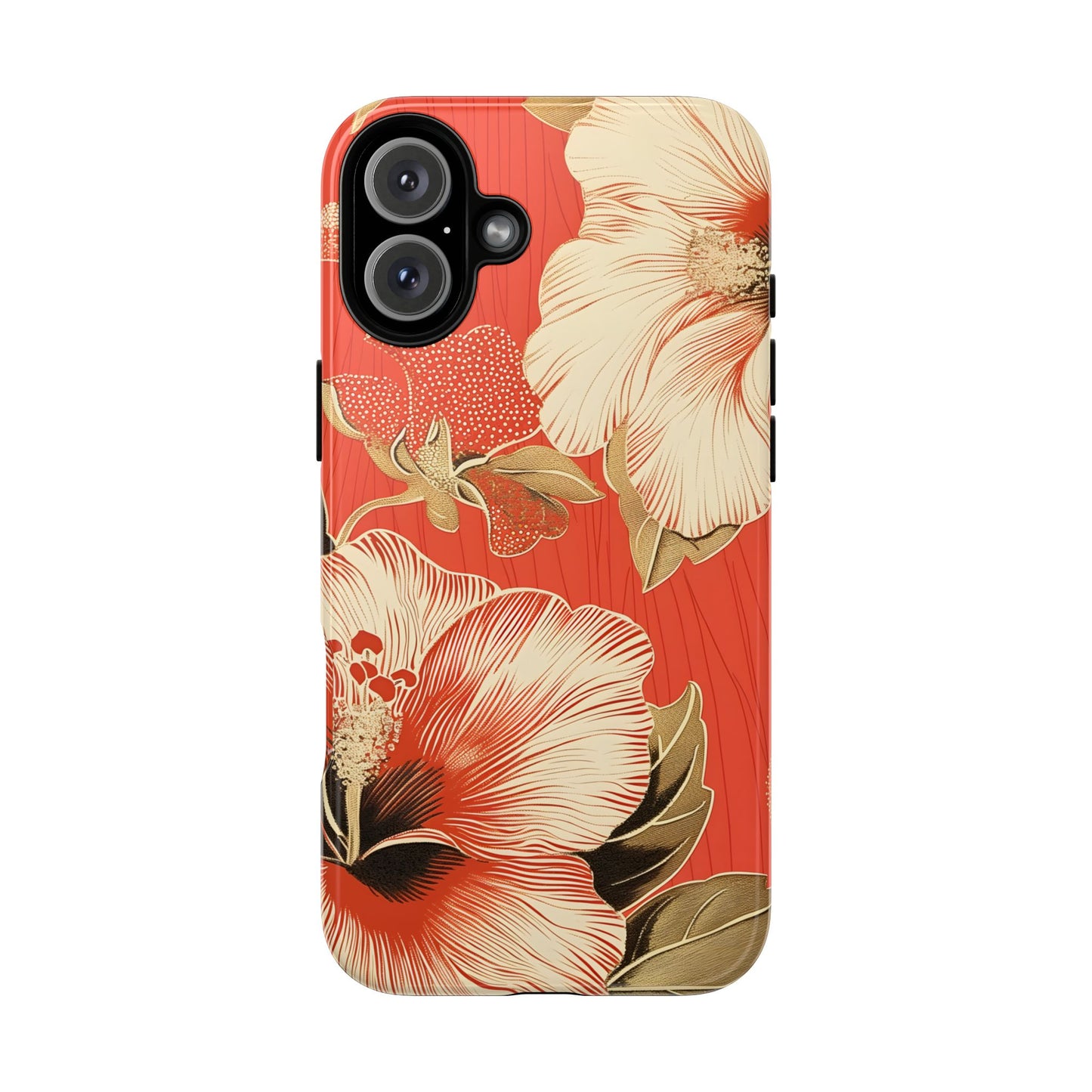 Golden Hibiscus – Tough Glossy iPhone Case