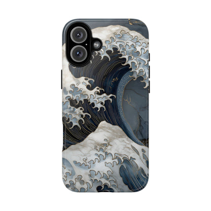Golden Wave – Tough Glossy iPhone Case