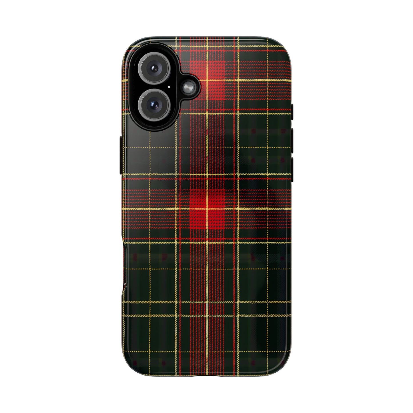 Classic Christmas Tartan – Tough Glossy iPhone Case