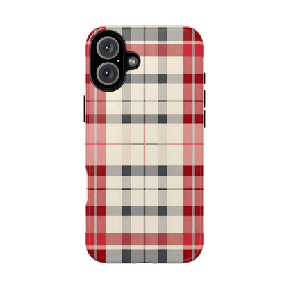 Winter Tartan Classic – Tough Glossy iPhone Case