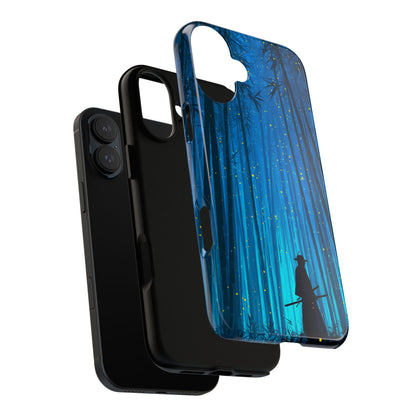 Shadowed Bamboo Sentinel – Tough Glossy iPhone Case