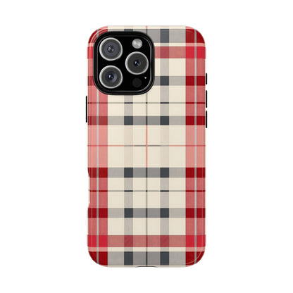 Winter Tartan Classic – Tough Glossy iPhone Case