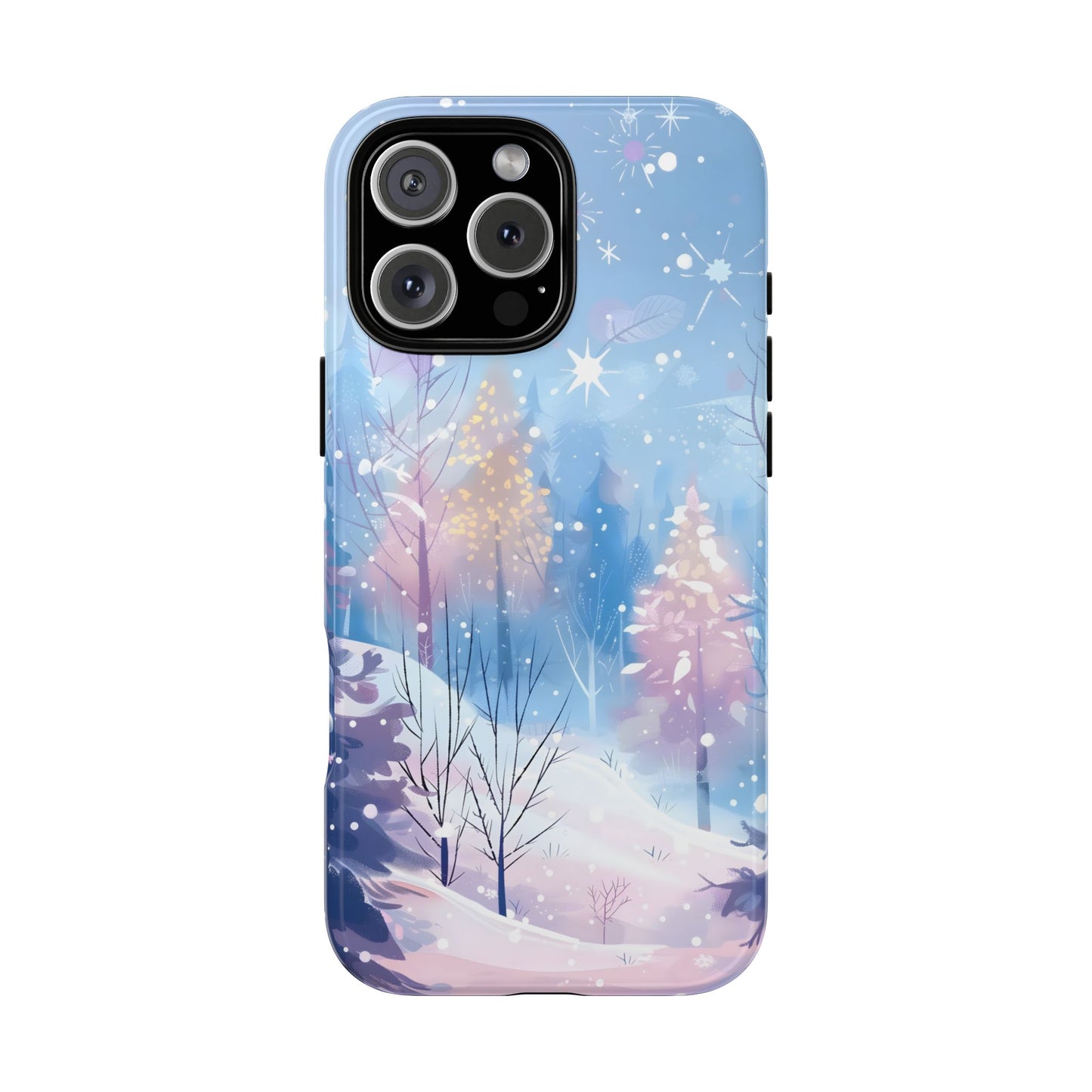 Frosted Winter Forest – Tough Glossy iPhone Case