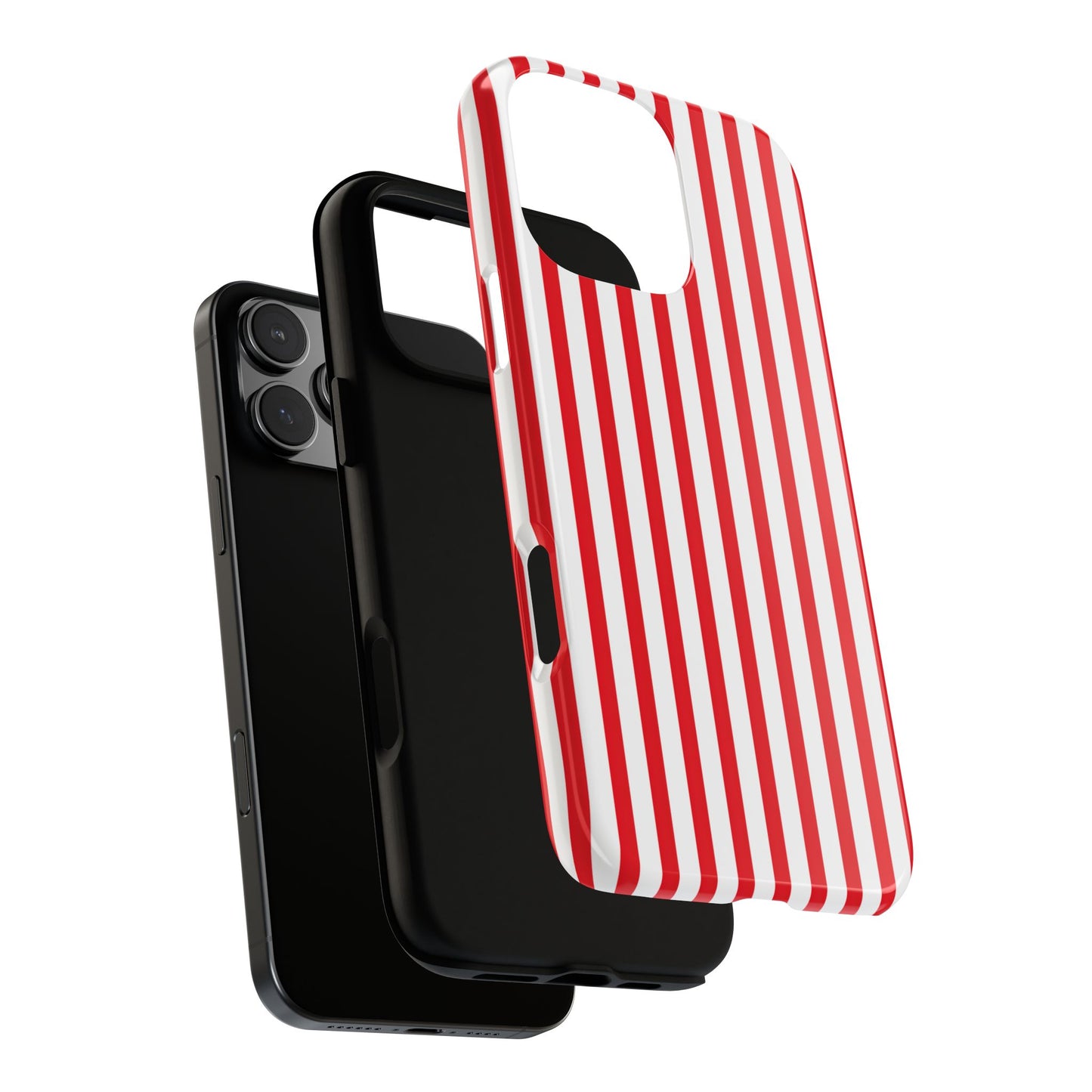 Candy Cane Stripes – Tough Glossy iPhone Case