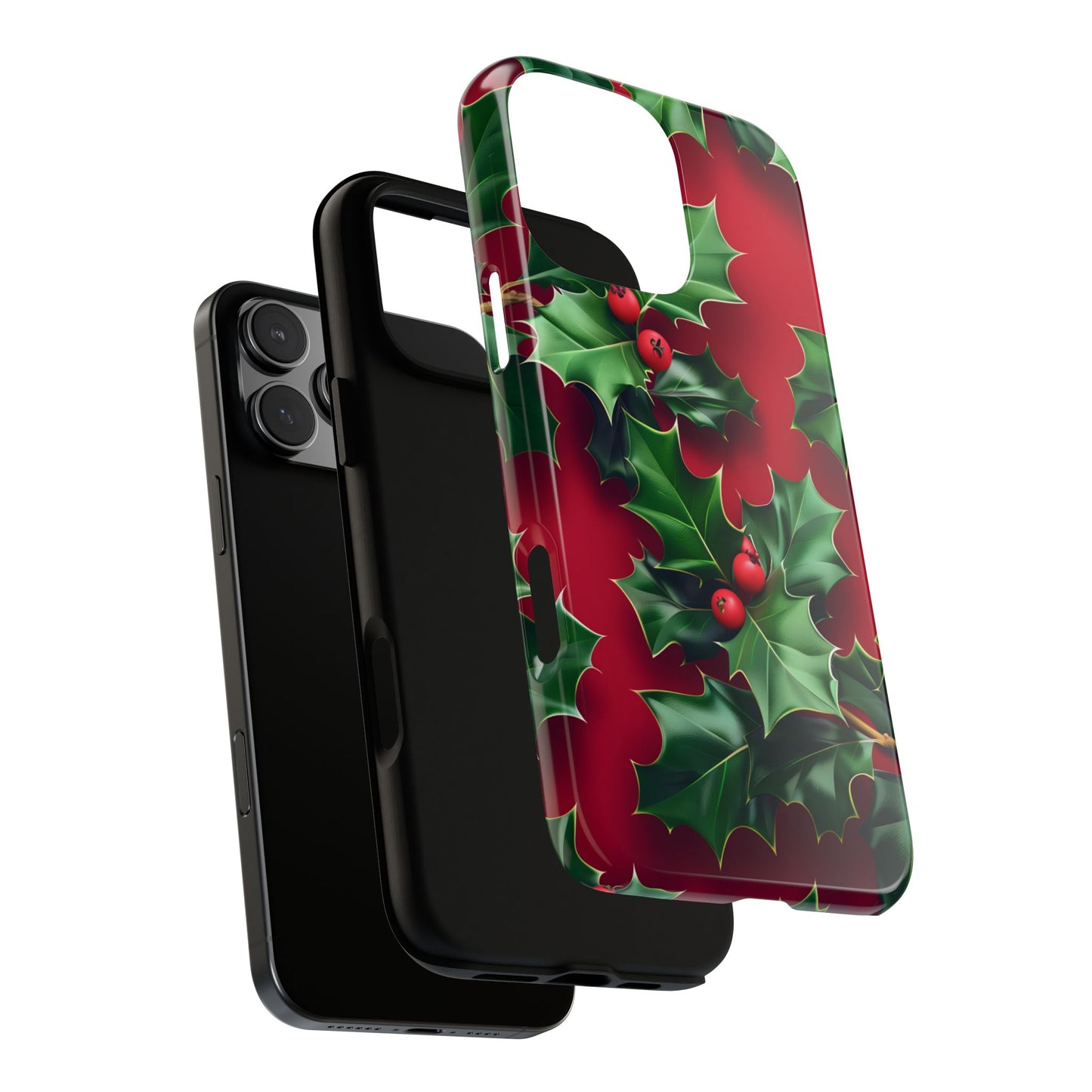 Holly Berry Bloom – Tough Glossy iPhone Case