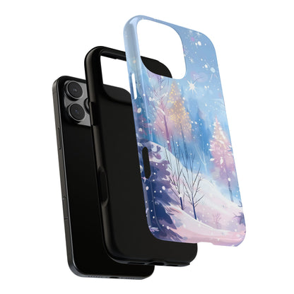 Frosted Winter Forest – Tough Glossy iPhone Case