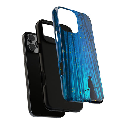 Shadowed Bamboo Sentinel – Tough Glossy iPhone Case