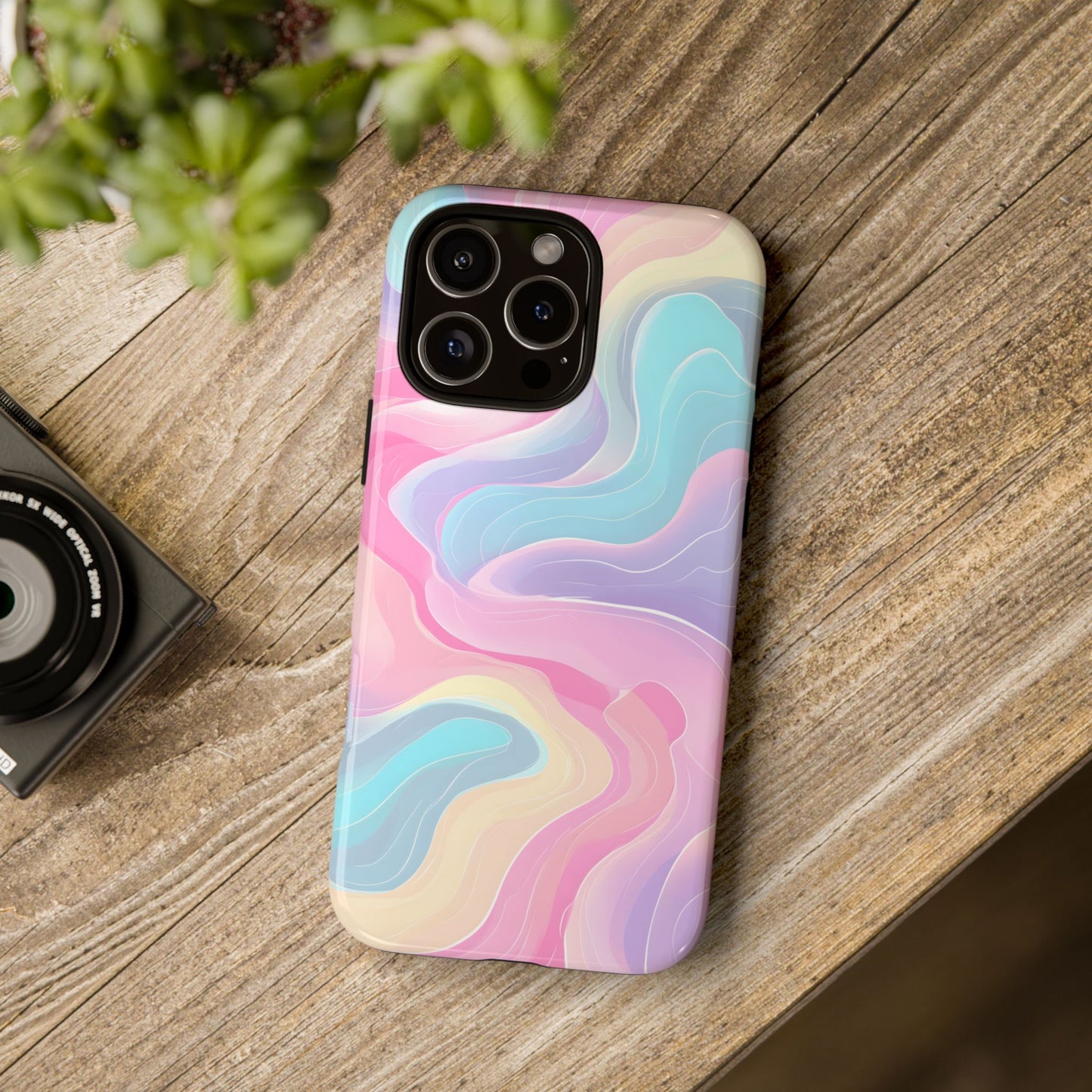 Pastel Mirage – Tough Glossy iPhone Case