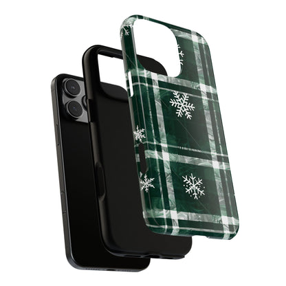 Frosted Tartan – Tough Glossy iPhone Case