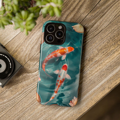 Tranquil Koi Pond – Tough Glossy iPhone Case