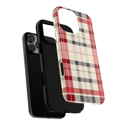 Winter Tartan Classic – Tough Glossy iPhone Case