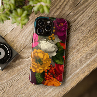 Midnight Bloom – Tough Glossy iPhone Case