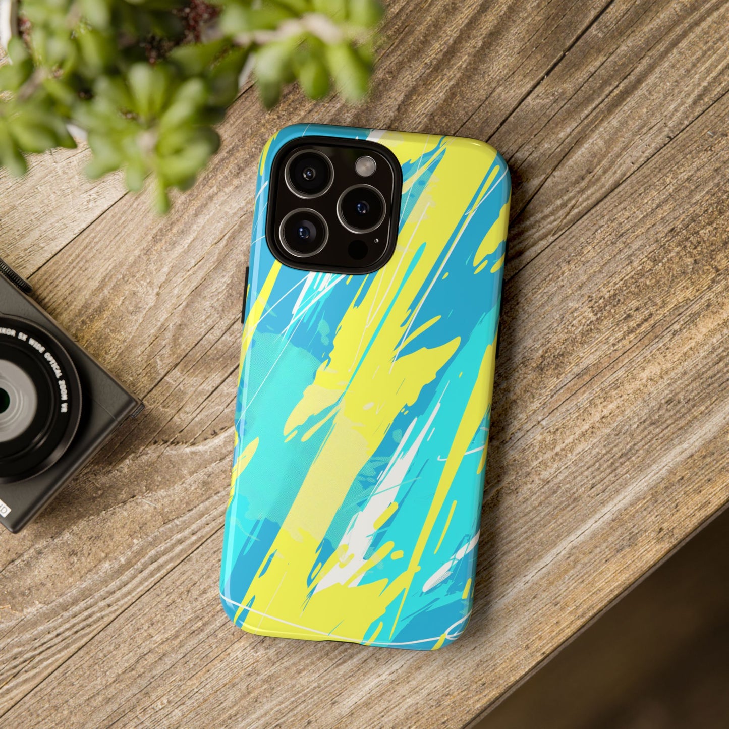 Neon Surge – Tough Glossy iPhone Case