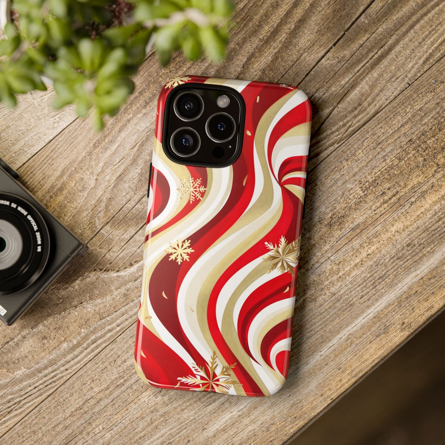 Peppermint Waves – Tough Glossy iPhone Case