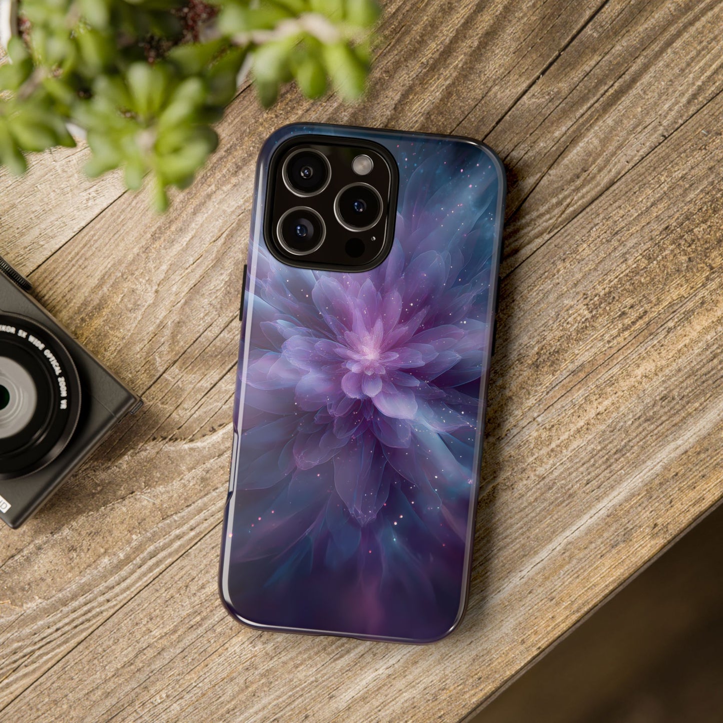 Celestial Bloom – Tough Glossy iPhone Case