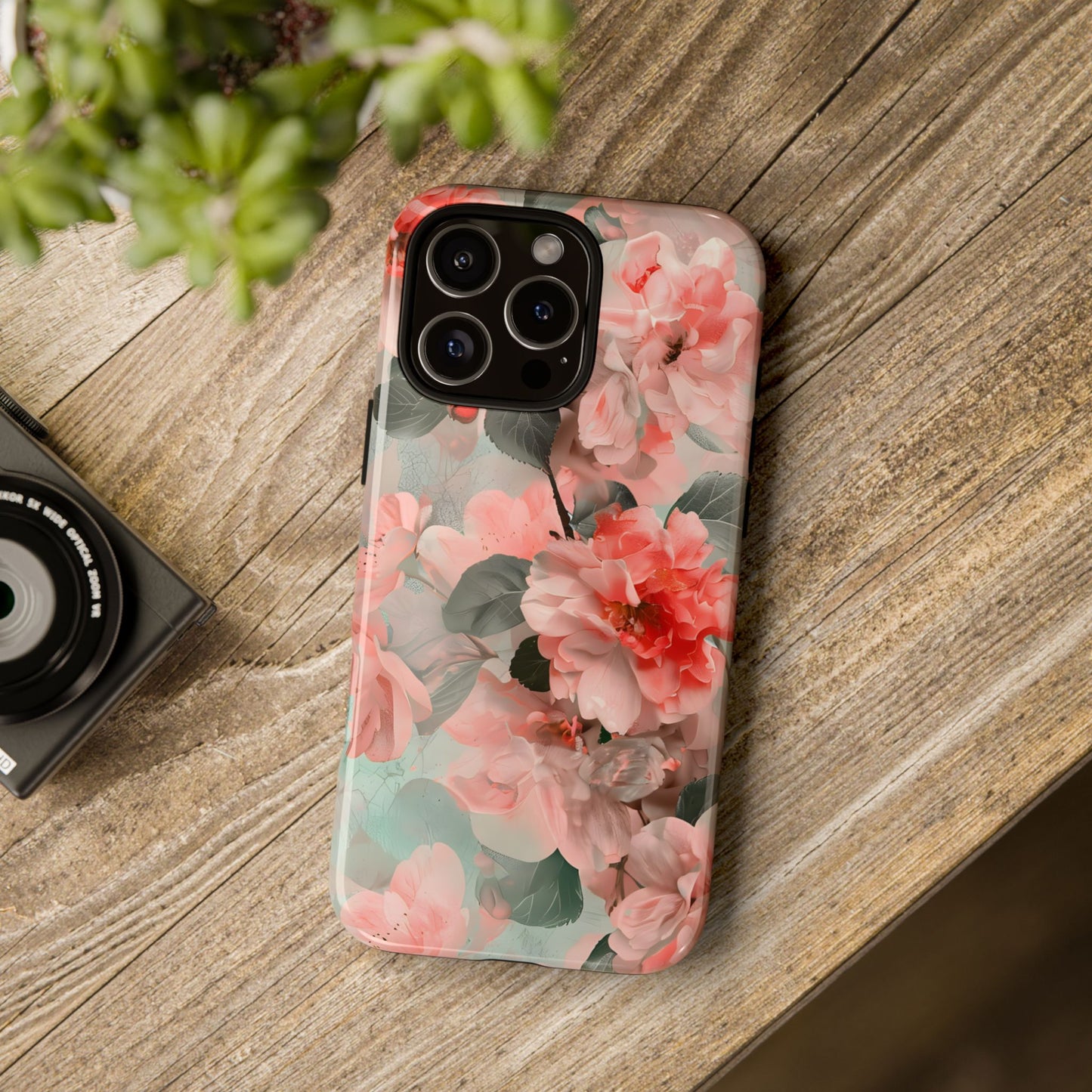 Sakura Drift – Tough Glossy iPhone Case