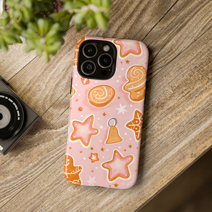 Gingerbread Sweet Stars – Tough Glossy iPhone Case