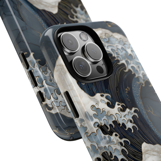 Golden Wave – Tough Glossy iPhone Case