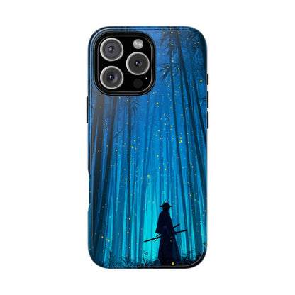 Shadowed Bamboo Sentinel – Tough Glossy iPhone Case