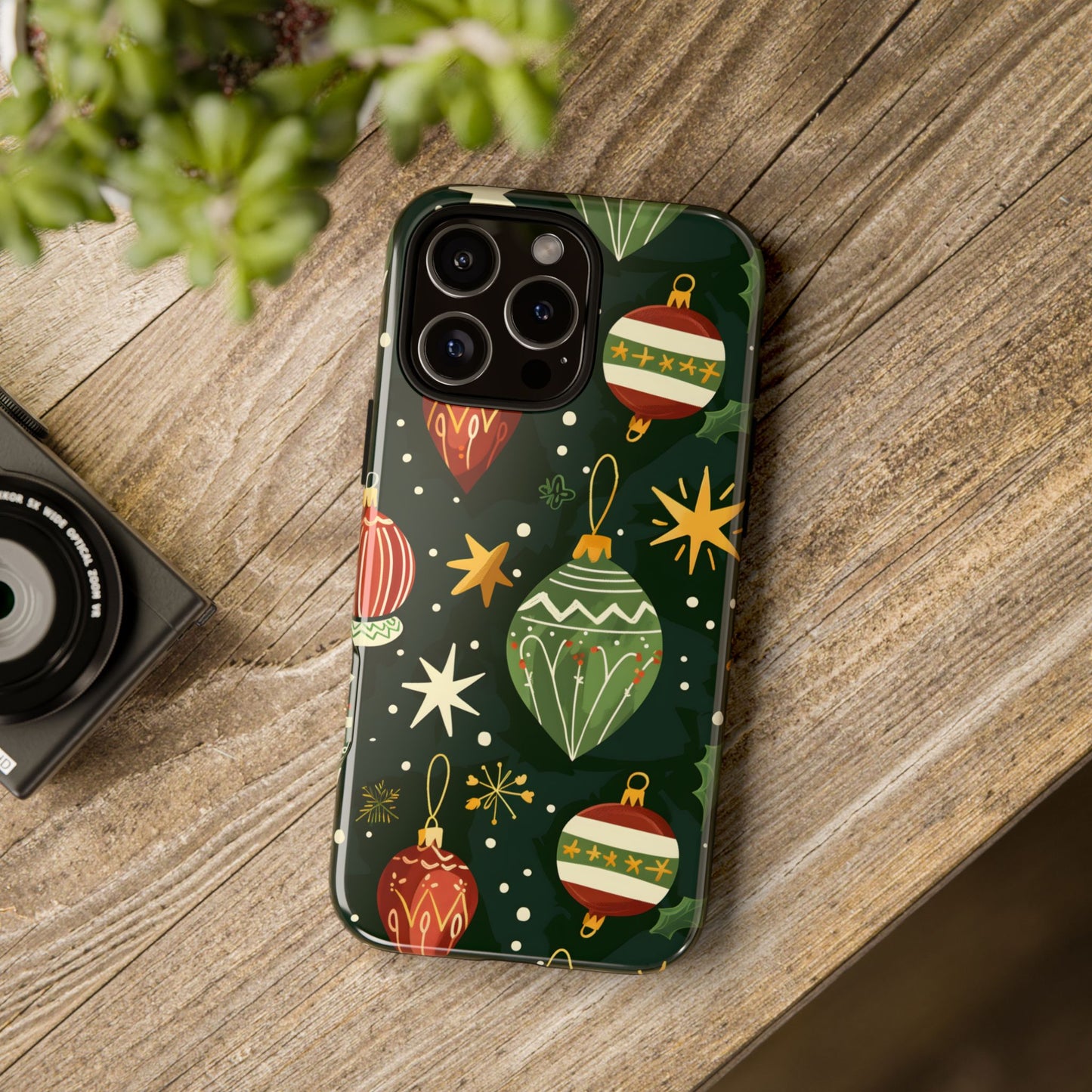 Evergreen Ornament Magic – Tough Glossy iPhone Case