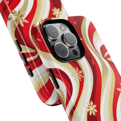 Peppermint Waves – Tough Glossy iPhone Case