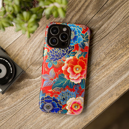 Oriental Blossom – Tough Glossy iPhone Case