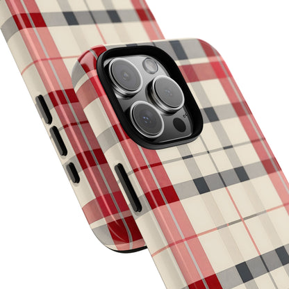 Winter Tartan Classic – Tough Glossy iPhone Case