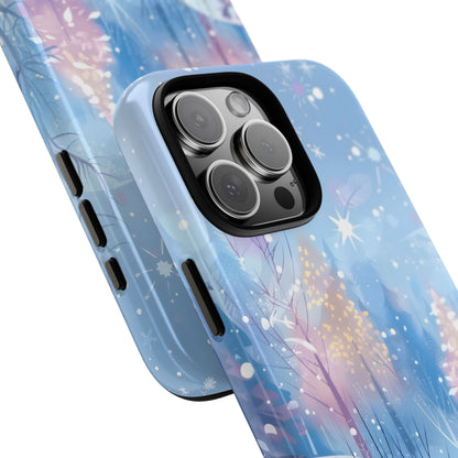 Frosted Winter Forest – Tough Glossy iPhone Case