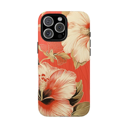 Golden Hibiscus – Tough Glossy iPhone Case