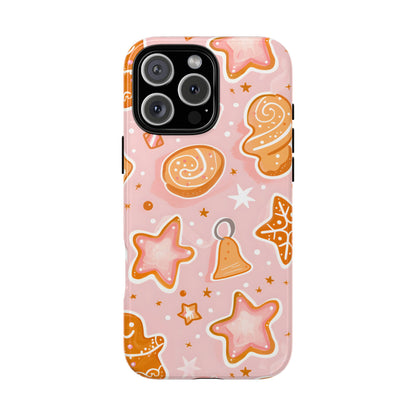 Gingerbread Sweet Stars – Tough Glossy iPhone Case