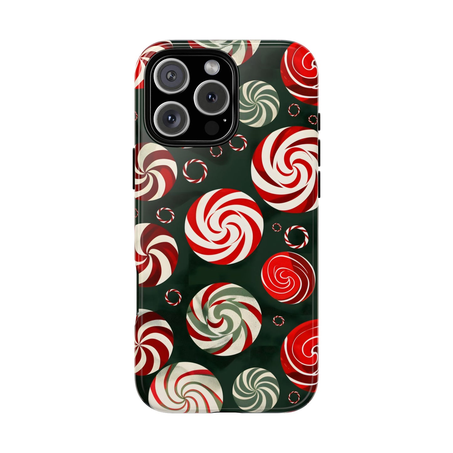 Peppermint Swirl Burst – Tough Glossy iPhone Case