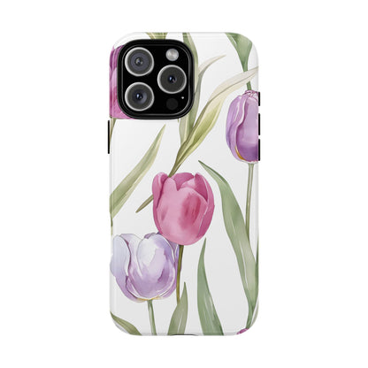Tulip Serenade – Tough Glossy iPhone Case
