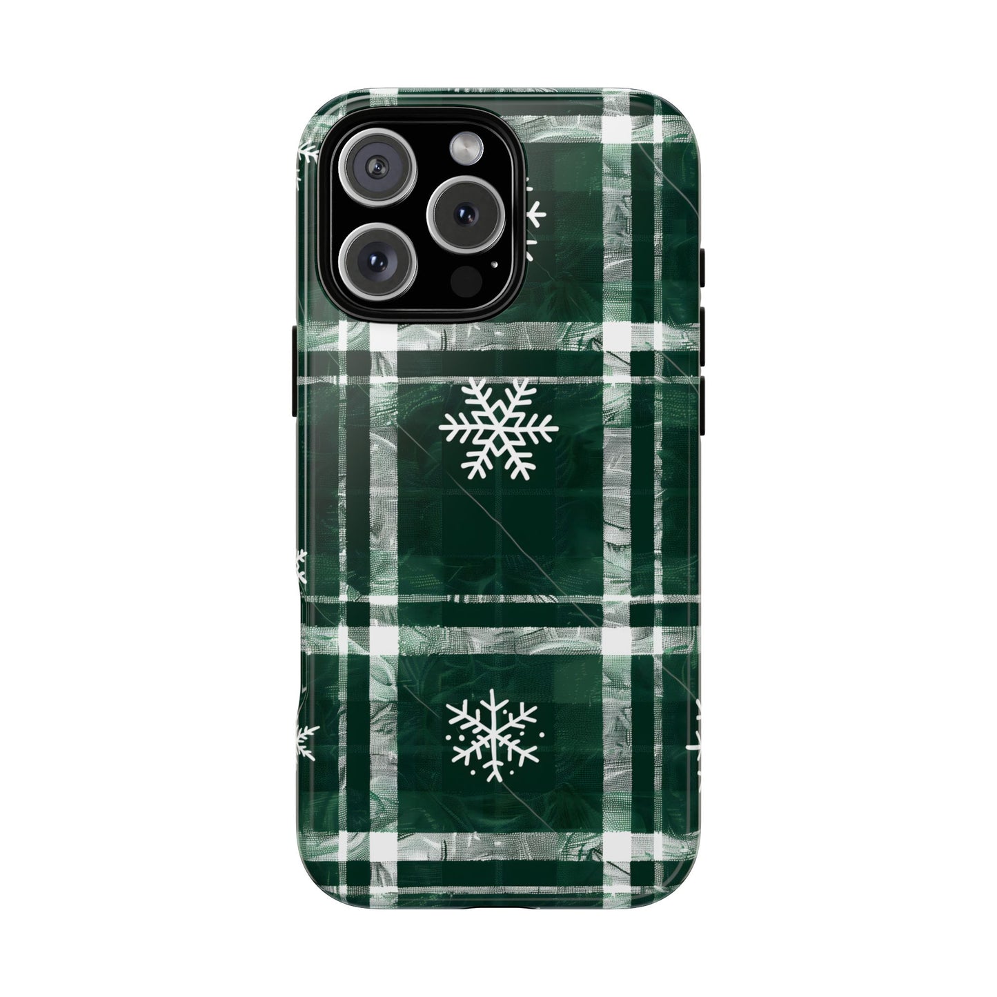 Frosted Tartan – Tough Glossy iPhone Case