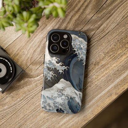 Golden Wave – Tough Glossy iPhone Case
